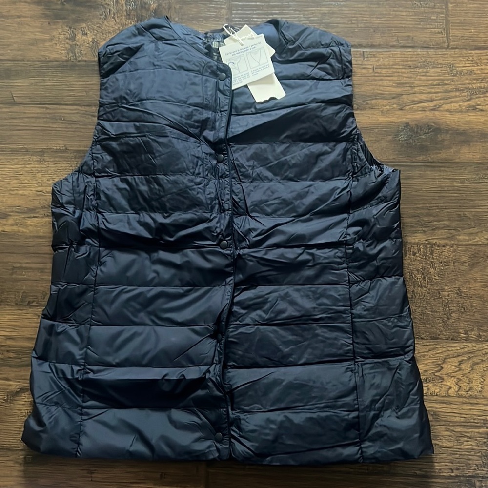 Ultra Light Down Compact Vest - Blue - Size M